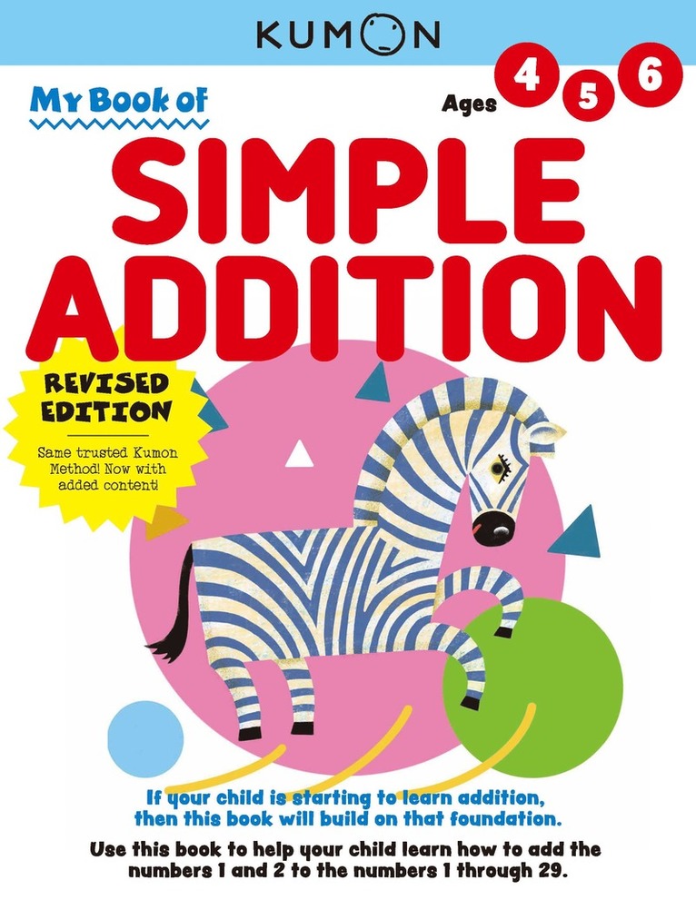 Kumon Publishing - Kumon My Book of Simple Addition, Häftad