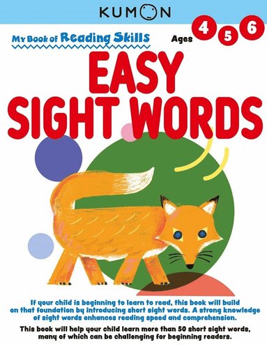 bokomslag Kumon My Bk of Reading Skills: Easy Sight Words