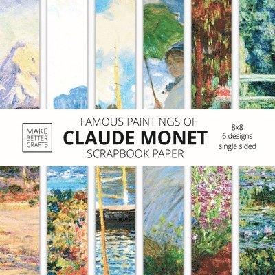 Famous Paintings Of Claude Monet Scrapbook Paper 1