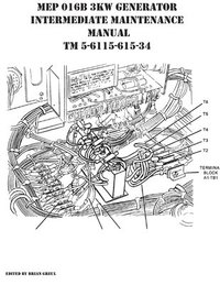 bokomslag MEP 016B 3KW Generator Intermediate Maintenance Manual TM 5-6115-615-34