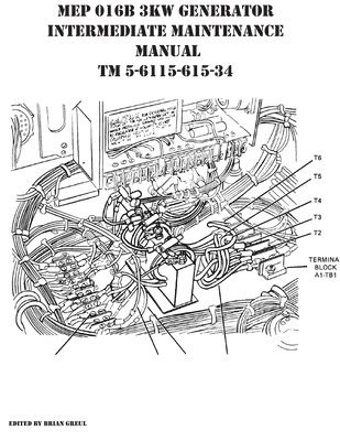 Brian Greul - MEP 016B 3KW Generator Intermediate Maintenance Manual TM 5-6115-615-34, Häftad