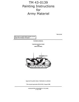 bokomslag TM 43-0139 Painting Instructions for Army Materiel