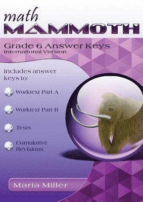 bokomslag Math Mammoth Grade 6 Answer Keys, International Version