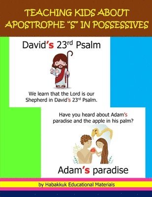 Teaching Kids about Apostrophe &quot;S&quot; in Possessives 1