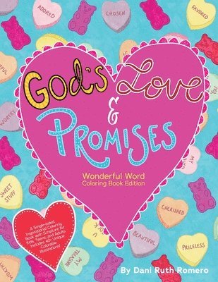 God's Love & Promises - Single-sided Inspirational Coloring Book with Scripture for Kids, Teens, and Adults, 40+ Unique Colorable Illustrations 1