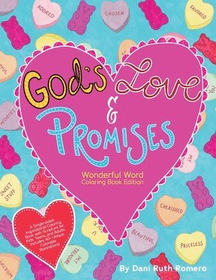 God's Love & Promises - Single-sided Inspirational Coloring Book with Scripture for Kids, Teens, and Adults, 40+ Unique Colorable Illustrations