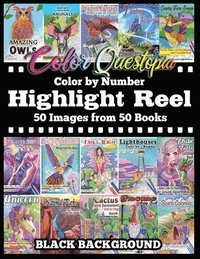 bokomslag Color By Number Highlight Reel - 50 Images from 50 Books - BLACK BACKGROUND