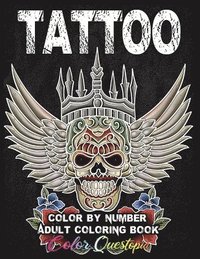 bokomslag Tattoo Adult Color by Number Coloring Book