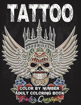 bokomslag Tattoo Adult Color by Number Coloring Book