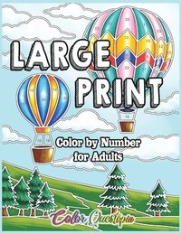 bokomslag Large Print Color by Number for Adults