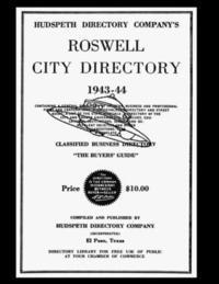 bokomslag Roswell City Directory 1943-44