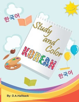 bokomslag Study and Color The Korean Alphabet