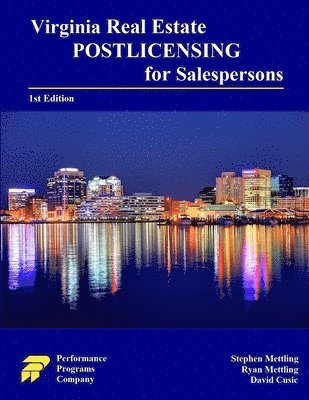 Virginia Real Estate Postlicensing for Salespersons 1