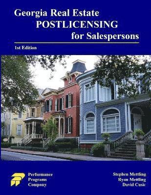 Georgia Real Estate Postlicensing for Salespersons 1