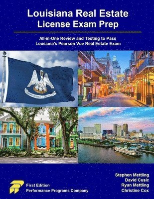 Stephen Mettling, David Cusic, Ryan Mettling - Louisiana Real Estate License Exam Prep, Häftad