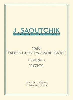 bokomslag Jacques Saoutchik, Carrossier