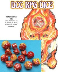 bokomslag DCC RPG Dice Set Elemental Dice: Fire