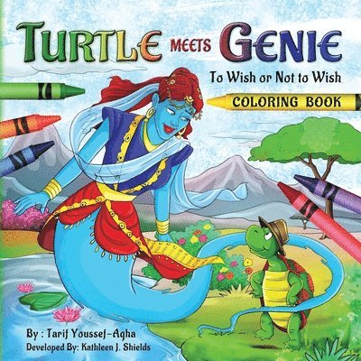 Turtle Meets Genie, The Coloring Book 1