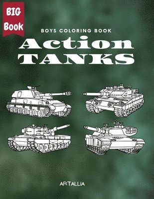 bokomslag Action Tanks Coloring Book