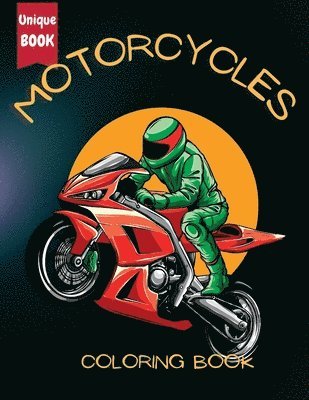 bokomslag Motorcycle Coloring Book for Boys