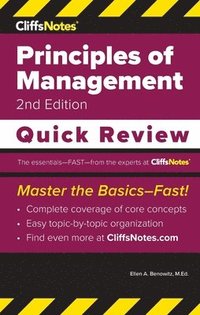 bokomslag CliffsNotes Principles of Management: Quick Review