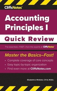 bokomslag CliffsNotes Accounting Principles I