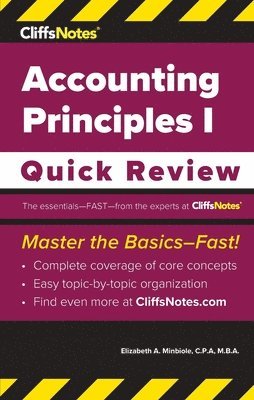 CliffsNotes Accounting Principles I 1