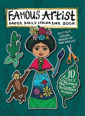 bokomslag Famous Artist Paper Doll Coloring Book
