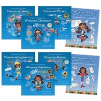 bokomslag Women in Stem Paperback Book Set with Coloring and Activity Books