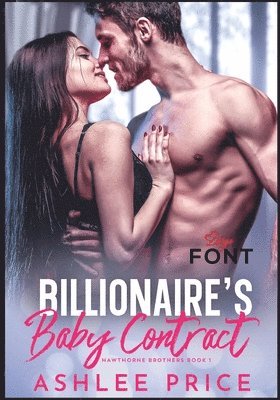 Billionaire's Baby Contract Large Font 1