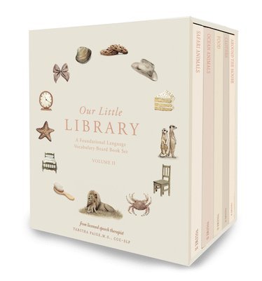 Our Little Library Vol. 2: A Foundational Language Vocabulary Board Book Set for Babies 1