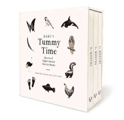 Baby's Tummy Time Book Box Set: A 3-Book Box Set of High-Contrast Art for Visual Stimulation at Tummy Time 1