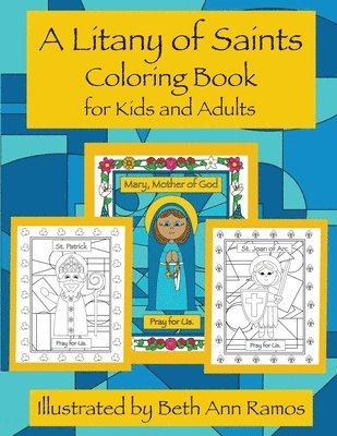 bokomslag A Litany of Saints Coloring Book for Kids and Adults