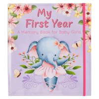 bokomslag With Love My First Year a Memory Book for Baby Girls Purple Keepsake Photo Book