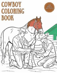 bokomslag Cowboy Coloring Book for Adults and Teens