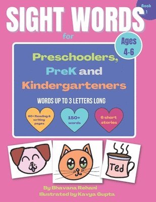 bokomslag Sight words for preschoolers, prek and kindergarteners