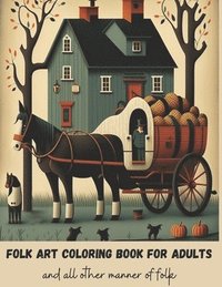 bokomslag Folk Art Coloring Book for Adults