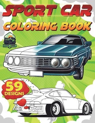 bokomslag Sports Car Coloring Book