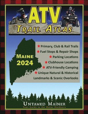 bokomslag 2024 Maine ATV Trail Map Atlas