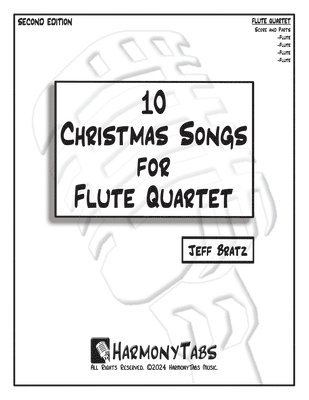 bokomslag 10 Christmas Songs for Flute Quartet