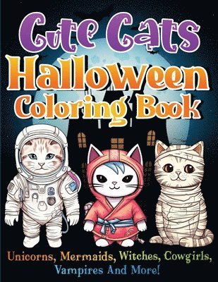 bokomslag Cute Cats Halloween Coloring Book