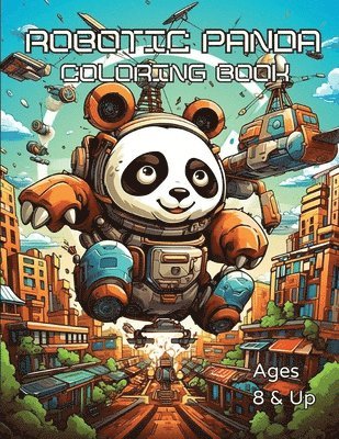 Robotic Panda Coloring Book 1