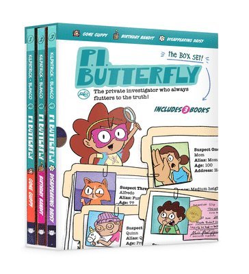 Karen Kilpatrick - P.I. Butterfly Box Set (Gone Guppy, Birthday Bandit, Disappearing Daisy) for Curious Kids Ages 6-11, Interactive Kids Mystery Early Graphic Novel Gift, Häftad