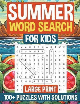 Summer Word Search for Kids Large Print 1