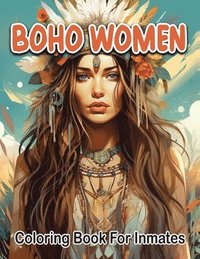 bokomslag Boho woman coloring book for inmates