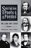 Clyde N Wilson - Southern Poets And Poems, 1606 -1860, Inbunden