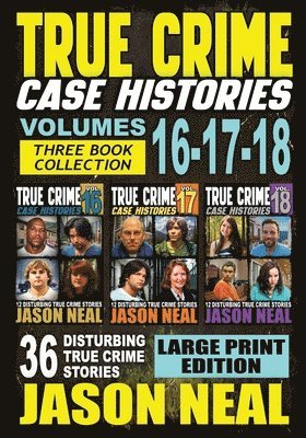 True Crime Case Histories - (Books 16, 17, & 18) LARGE PRINT EDITION