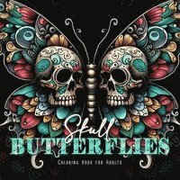 bokomslag Skull Butterflies Coloring Book for Adults
