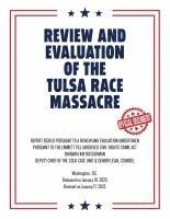 bokomslag Review and Evaluation of the Tulsa Race Massacre (Warbler Press Annotated Edition)