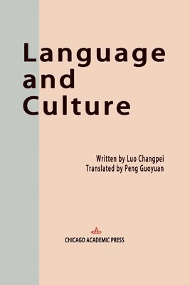 bokomslag Language and Culture